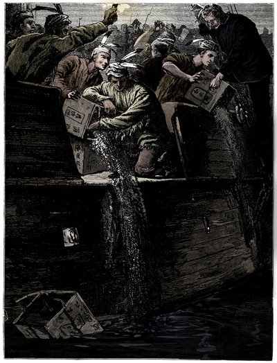 Boston Tea Party, 26 dicembre 1773 da Unbekannt