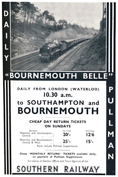 Bournemouth Belle - Southern Railway, 1936 da Unbekannt