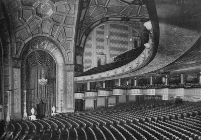 Scatole nel Loge Mezzanine, Capitol Theatre, Detroit, Michigan, 1925 da Unbekannt