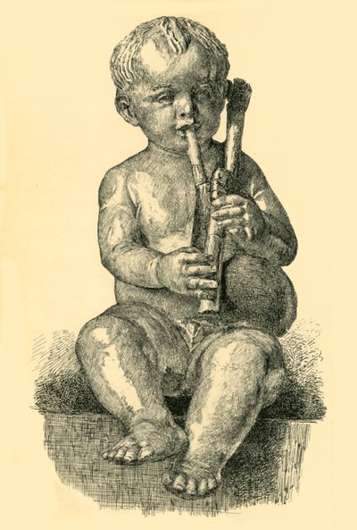 Ragazzo che suona la cornamusa, c1490-1520, 1881 da Unbekannt
