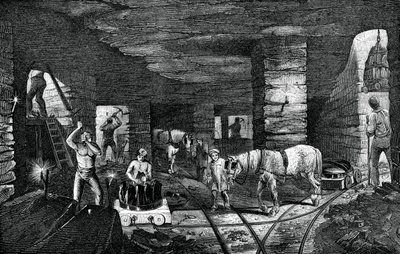 Miniera di carbone di Bradley, vicino a Bilston, 1886 da Unbekannt