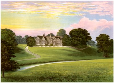 Bramall Hall, Cheshire, casa della famiglia Davenport, c1880 da Unbekannt