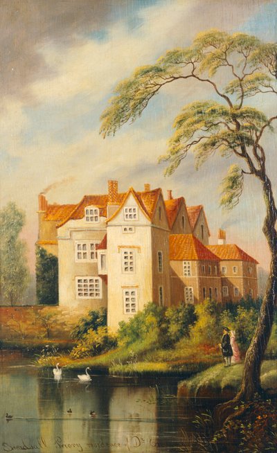 Breadsall Priory, Residenza del Dr Erasmus Darwin, Derbyshire, inizio XIX secolo da Unbekannt