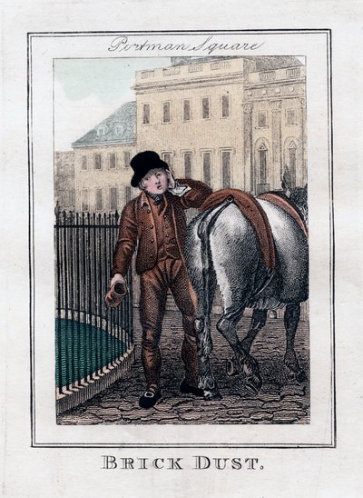 Polvere di mattoni, Portman Square, Londra, 1805 da Unbekannt