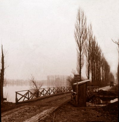 Ponte sul fiume Ailette, Francia settentrionale da Unbekannt