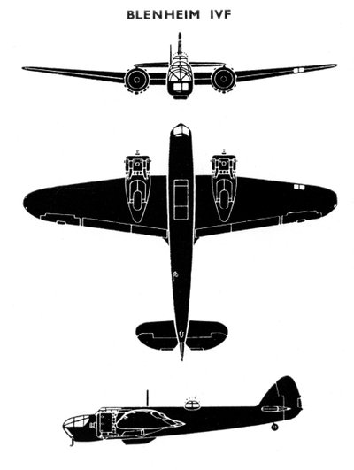 Bristol Blenheim Mk IVF, 1941 da Unbekannt