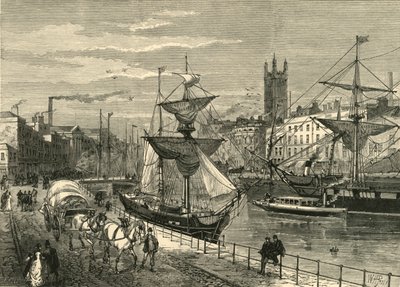 Bristol, dal molo di St. Augustines, 1898 da Unbekannt