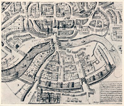 Bristol nel 1670 da Unbekannt