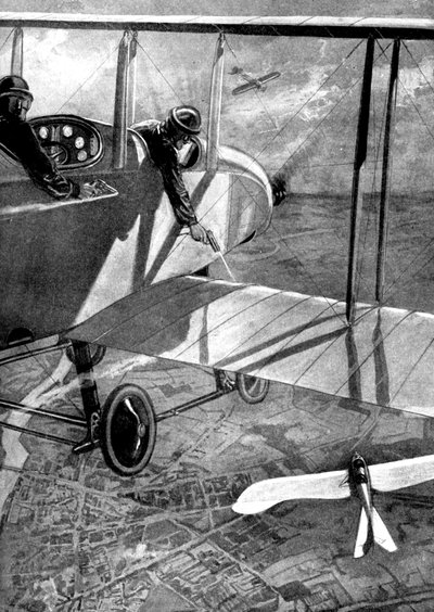 Biplano britannico contro Taube tedesco, Prima Guerra Mondiale da Unbekannt