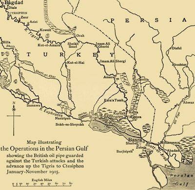 Oleodotto britannico in Medio Oriente, Prima Guerra Mondiale, 1915, c1920 da Unbekannt