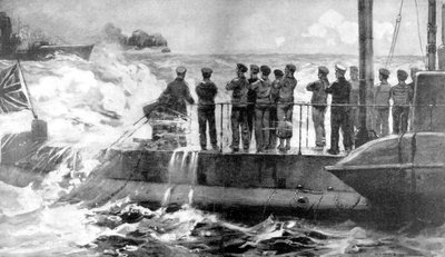 Sommergibile britannico E-13 nel Baltico per assistere i russi, Prima Guerra Mondiale, 1915 da Unbekannt