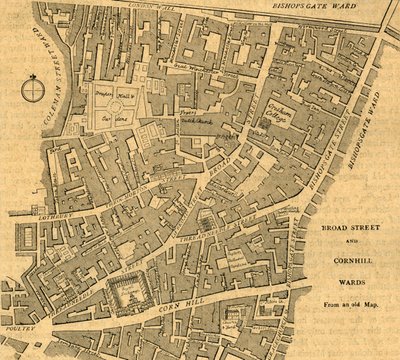 Quartieri di Broad Street e Cornhill, 1897 da Unbekannt