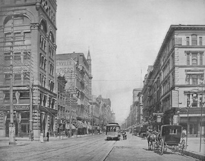 Broadway, a nord da Chestnut Street, St. Louis, c1897 da Unbekannt