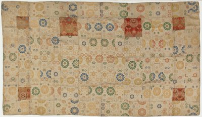 Broccato, seta. Abito di un monaco buddista, rattoppato, kesa, periodo Edo, 1615-1868 da Unbekannt