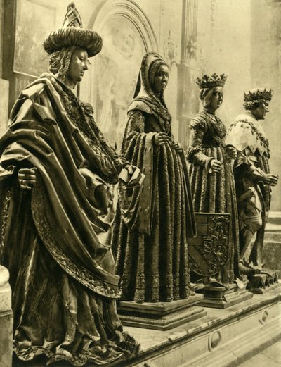 Statue di bronzo nella Hofkirche, Innsbruck, Tirolo, Austria, c1935 da Unbekannt