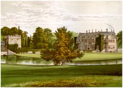 Castello di Broughton, Oxfordshire, casa di Lord Saye e Sele, c1880 da Unbekannt