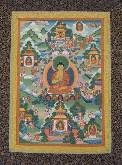 Buddha Seduto su un Piedistallo di Loto, XIX secolo da Unbekannt