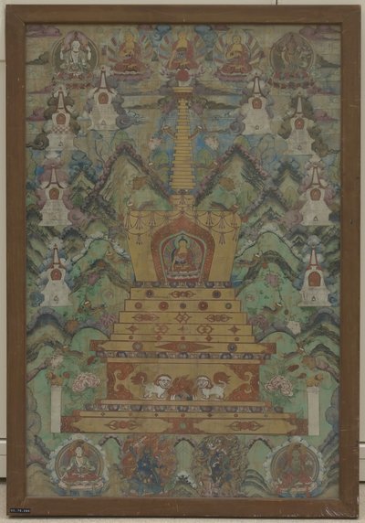 Buddha Dentro uno Stupa, XVI-XVII secolo da Unbekannt