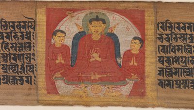Buddha con le mani alzate in Dharmacakra Mudra da Unbekannt
