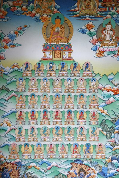 Regno di Buddha. Monastero di Kopan, Kathmandu, Nepal da Unbekannt