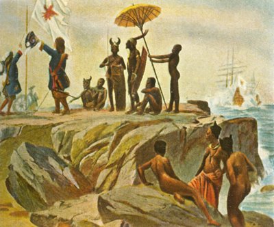 Costruzione di colonie sulla costa africana, 1 gennaio 1683, 1936 da Unbekannt