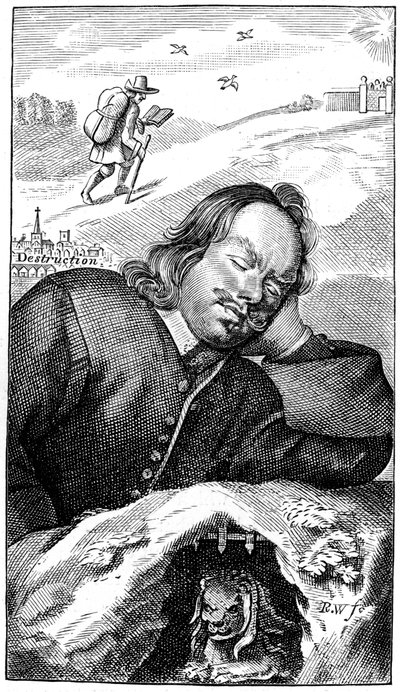 Il sogno di Bunyan, 1680, 1893 da Unbekannt
