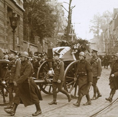 Sepoltura di Edith Cavell, Bruxelles, Belgio, 1915 da Unbekannt