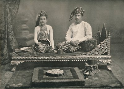 Principe e Principessa birmani, 1900 da Unbekannt