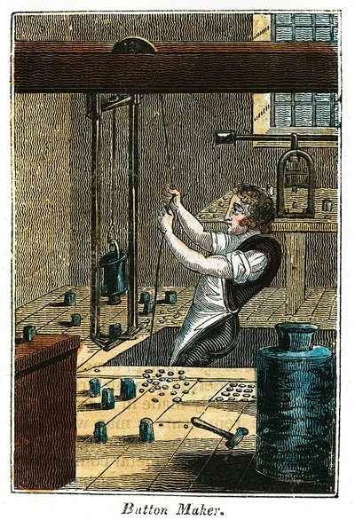 Fabbricante di bottoni, 1823 da Unbekannt