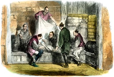 Acquisto di cammelli in un negozio, Yokohama, Giappone, 1865 da Unbekannt