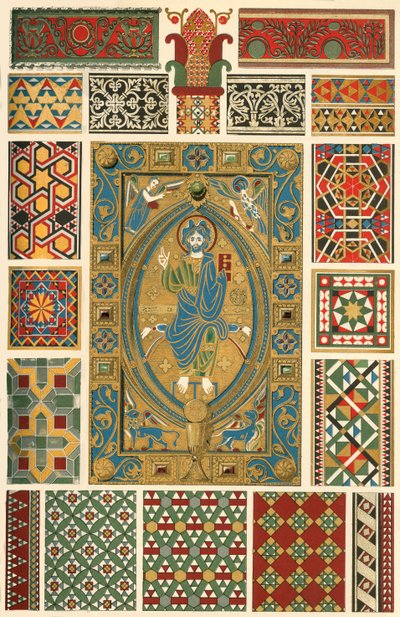 Smaltato bizantino incrostato, mosaico di marmo, mosaico di vetro, 1898 da Unbekannt