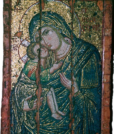 Mosaico bizantino della Vergine e del Bambino, XIV secolo da Unbekannt