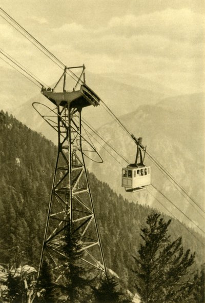 Funivia, Monti Rax, Bassa Austria, c1935 da Unbekannt