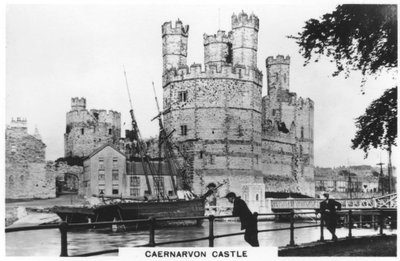 Castello di Caernarvon, Caernarfon nel Galles del Nord da Unbekannt