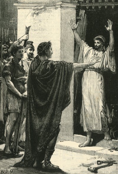 Cesare che si impossessa del tesoro nel Tempio di Saturno da Unbekannt