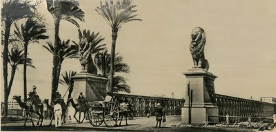 Il ponte Kasr-El-Nil, Cairo, c1930-c1939 da Unbekannt
