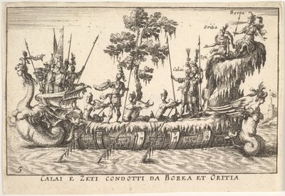 Calais e Zetes guidati da Boreas e Oreithyia Calai e Zeti condotti da Borea et Oritia, 1664 da Unbekannt