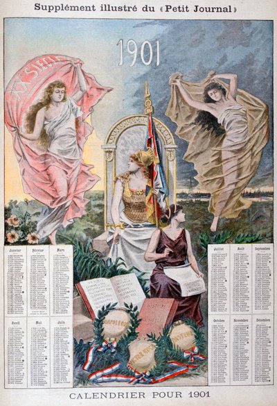 Calendario per il 1901 da Unbekannt