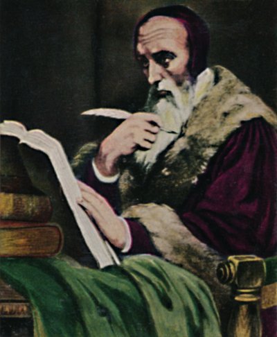 Calvino 1509-1564. - Dipinto di Scheffer, 1934 da Unbekannt