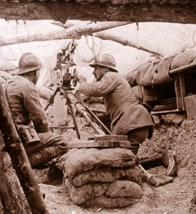 Mitragliatrice camuffata, c. 1914-c. 1918 da Unbekannt