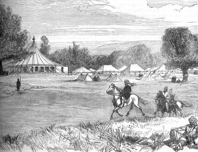 Campo di Ameer Yakoub Khan, Gundamuk, c1880 da Unbekannt