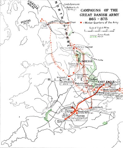 Campagne del Grande Esercito Danese 865-875 da Unbekannt