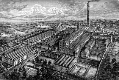 Opere di lino Camperdown, Dundee, c1880 da Unbekannt