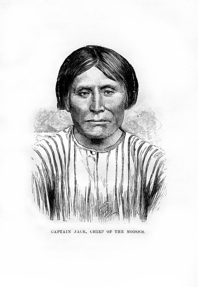 Capitano Jack, capo della tribù nativa americana Modoc, 1872 da Unbekannt