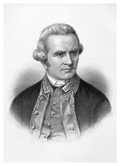 Capitano James Cook, esploratore, navigatore e cartografo inglese, 1886 da Unbekannt