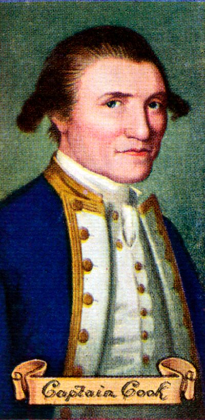 Capitano James Cook, da una serie di carte da sigarette, 1935 da Unbekannt