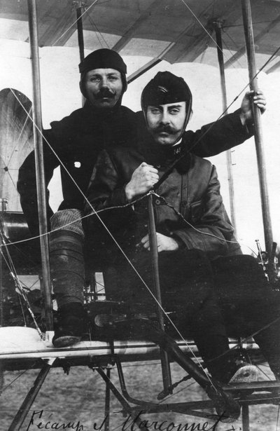 Capitano Marconnet e Tenente Fequant, aviatori dell
