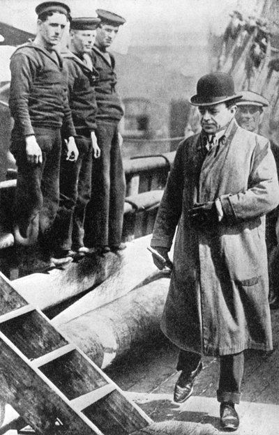 Capitano Scott, esploratore polare britannico, sulla Terra Nova, c1900s-c1910s da Unbekannt