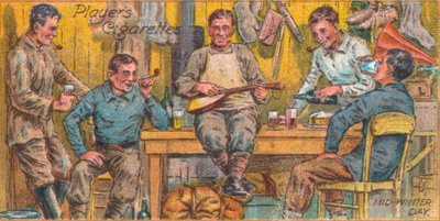 La squadra del Capitano Scott a Cape Evans nei quartieri degli uomini, Giorno di mezza estate, 21 giugno 1911 da Unbekannt