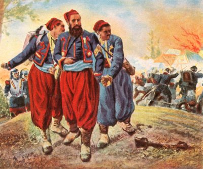 Turchi prigionieri a Wörth, 6 agosto 1870, 1936 da Unbekannt